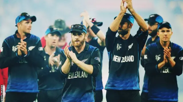 New Zealand players celebrate