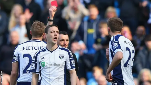 Gareth McAuley red card