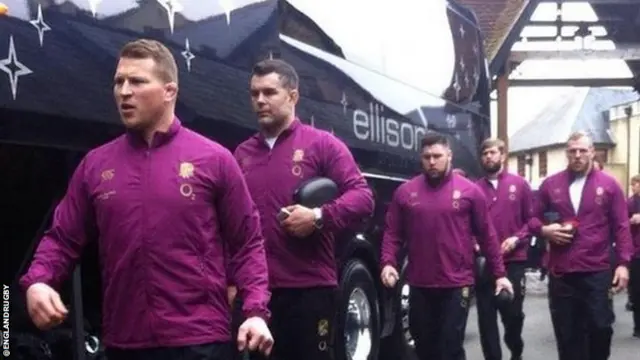 England arrive at Twickenham