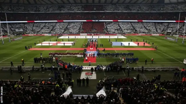 Teams line-up pre-match