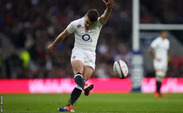 George Ford kicks