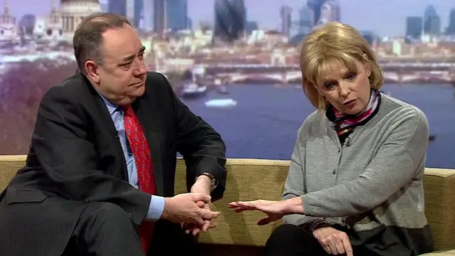 Alex Salmond and Anna Soubry