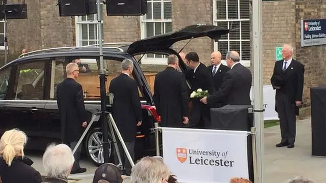 coffin on hearse