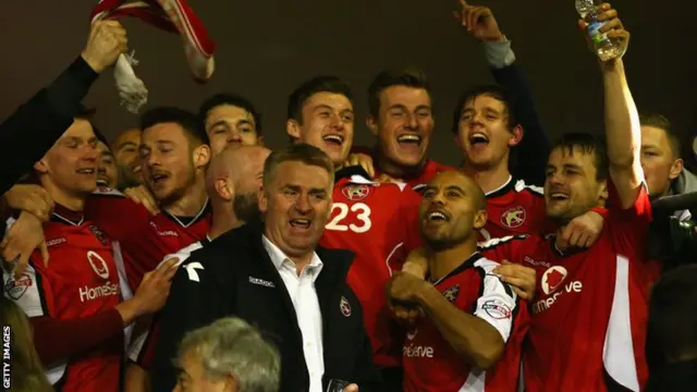 Walsall celebrate getting to Wembley