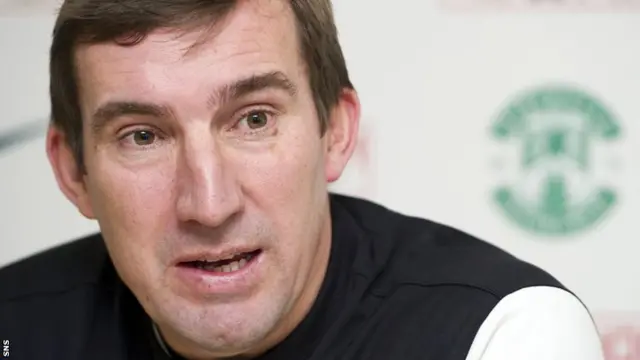 Hibs boss Alan Stubbs