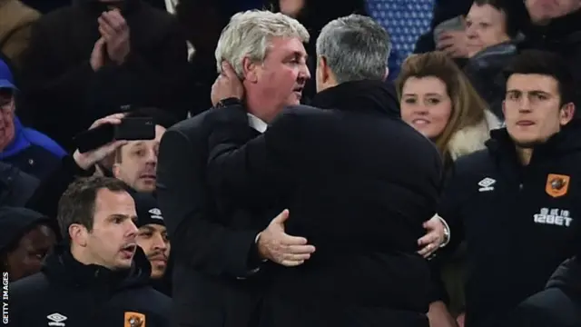 Steve Bruce and Jose Mourinho