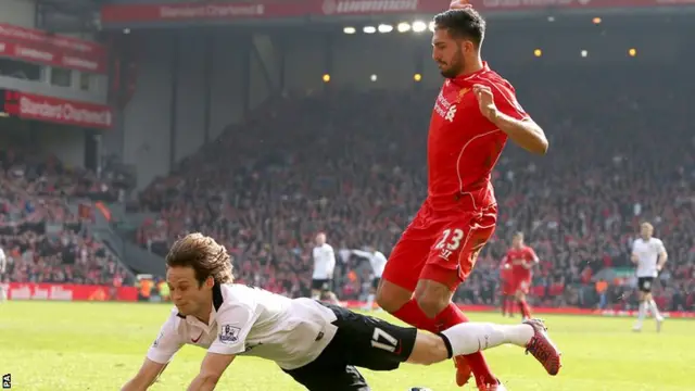 Emre Can concedes a penalty