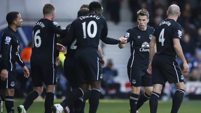 Everton celebrate