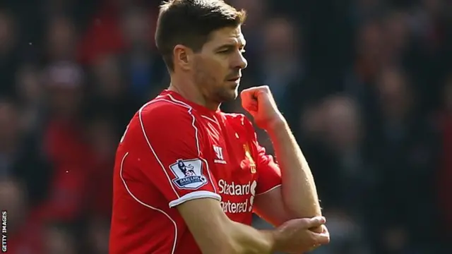 Steven Gerrard sent off against Man Utd