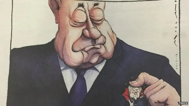 Times cartoon of Alex Salmond and Nicola Sturgeon