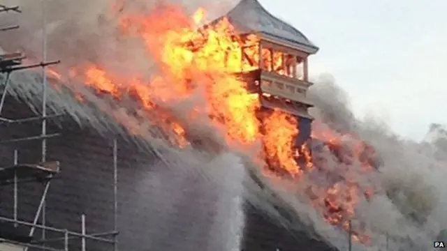 Images of the fire at the Battersea Arts Centre earlier this month