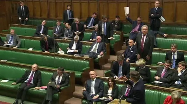 House of Commons today as PM speaks