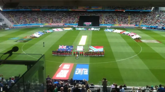 Flags at Eden Park