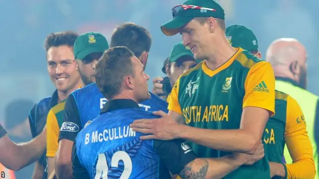 Brendon McCullum and Morne Morkel