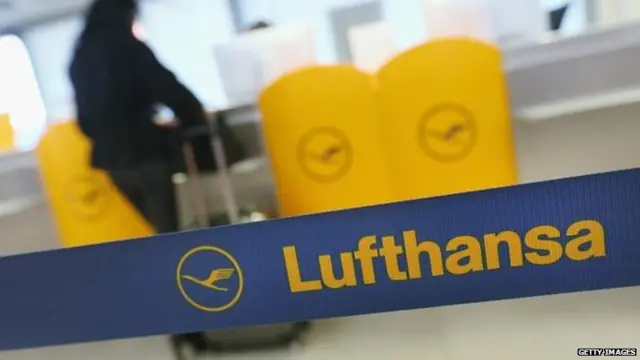 Lufthansa check-in counter