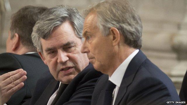 Gordon Brown and Tony Blair