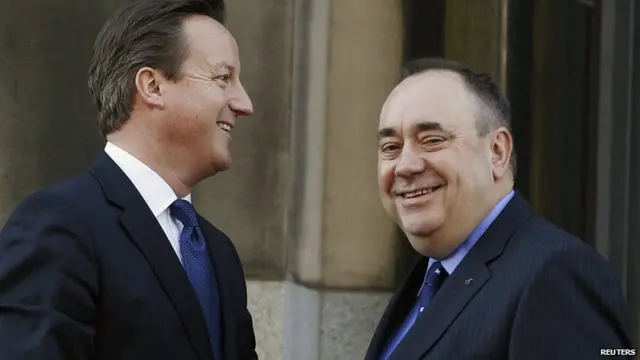 David Cameron and Alex Salmond