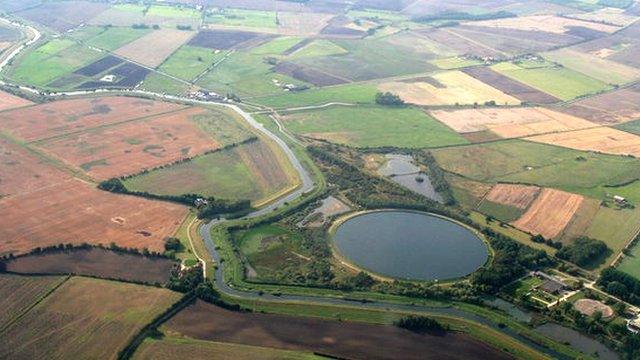 Tophill Low nature reserve and reservoir near Driffield