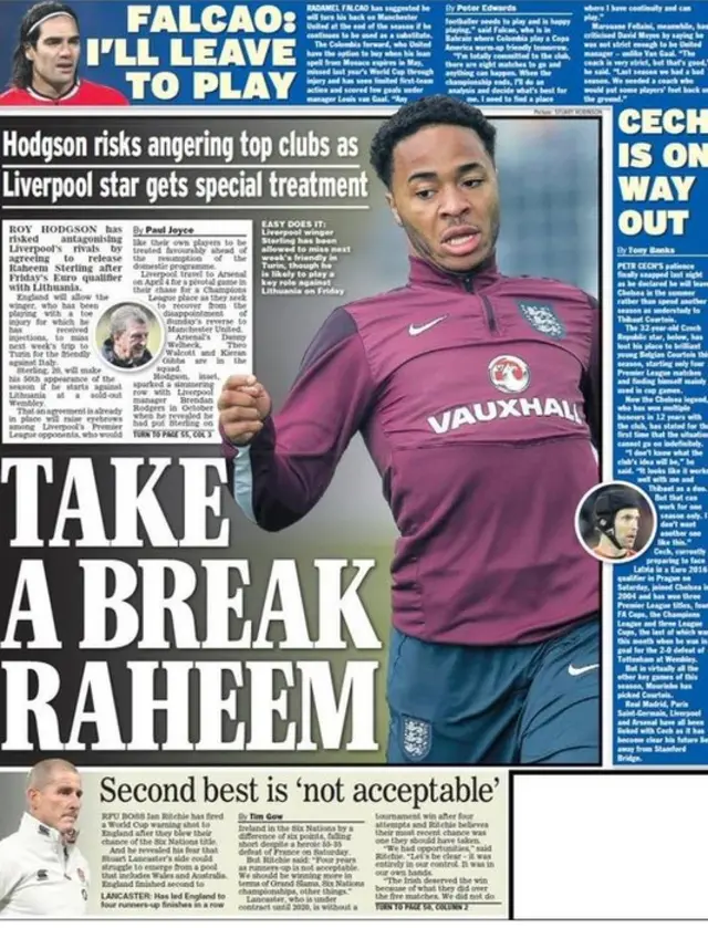 Daily Express back page