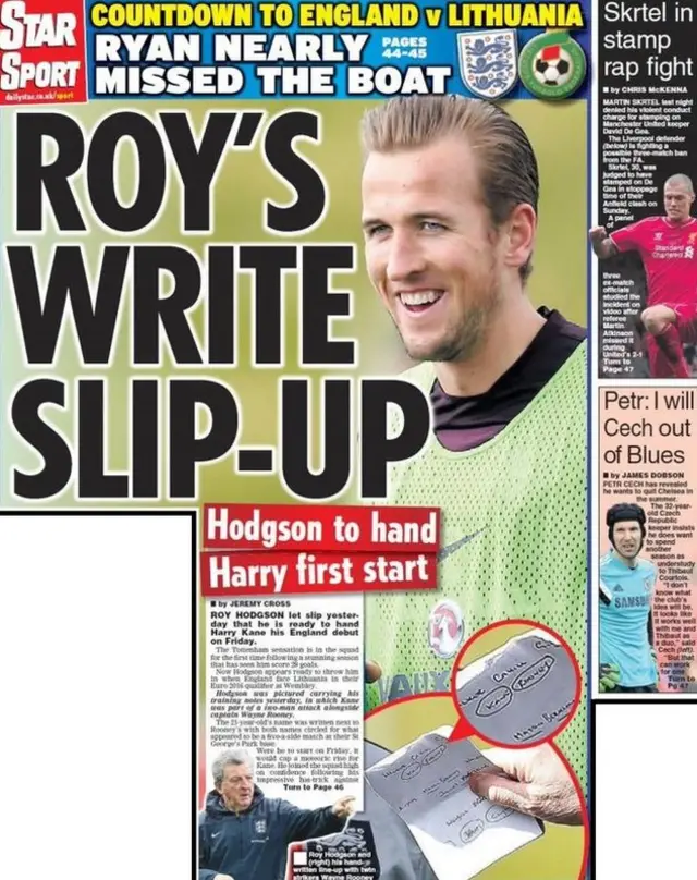 Daily Star back page