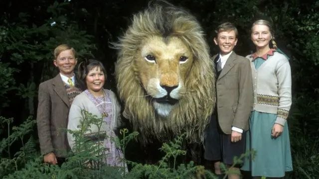 A scene from the BBC's 1988 adaptation of The Lion, the Witch and the Wardrobe