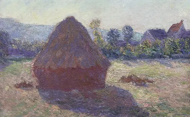 A Haystack in the Evening Sun