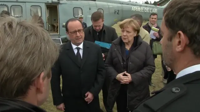 Francois Hollande and Angela Merkel