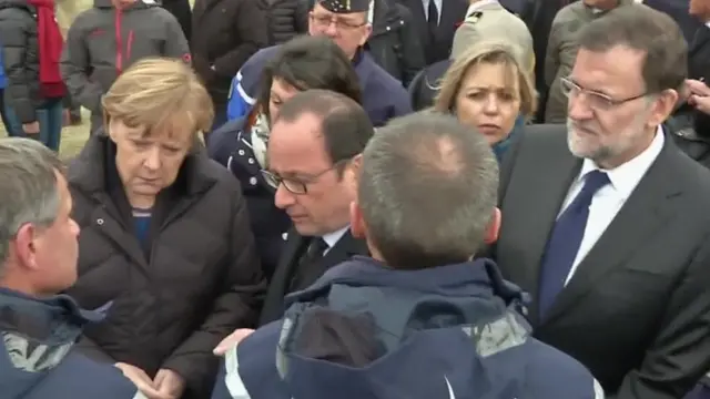 Merkel, Hollande and Rajoy