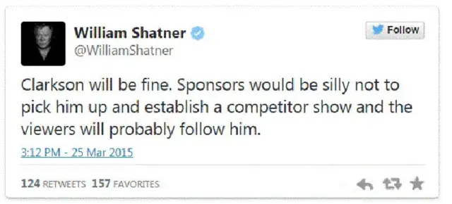 William Shatner tweet