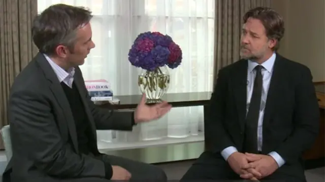 Russell Crowe with Tim Muffett