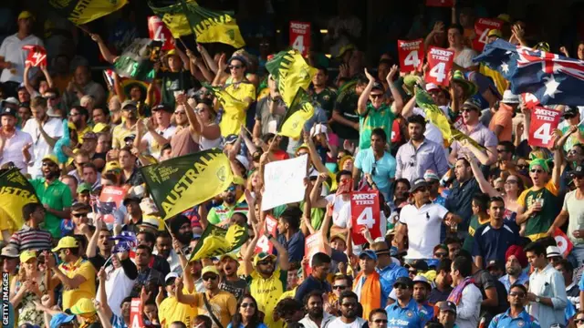 Australia fans celebrate