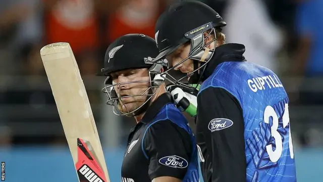 Brendon McCullum (left) and Martin Guptill (right)