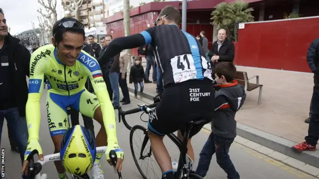 Chris Froome and Alberto Contador