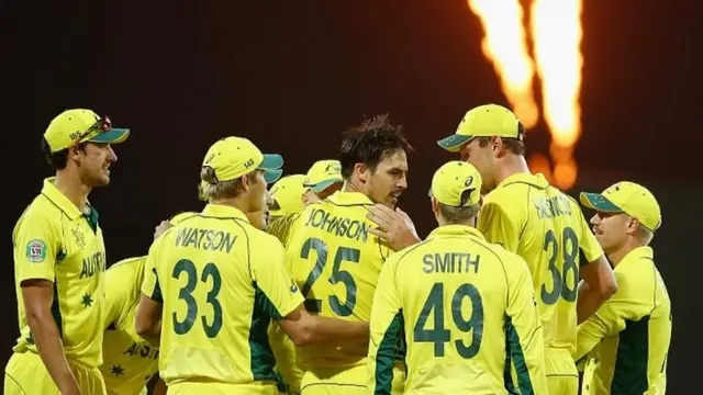 Australia celebrate