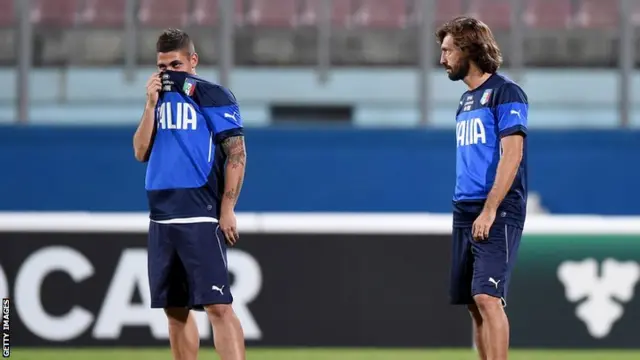 Marco Verratti and Andrea Pirlo