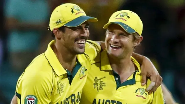 Shane Watson and Mitchell Johnson