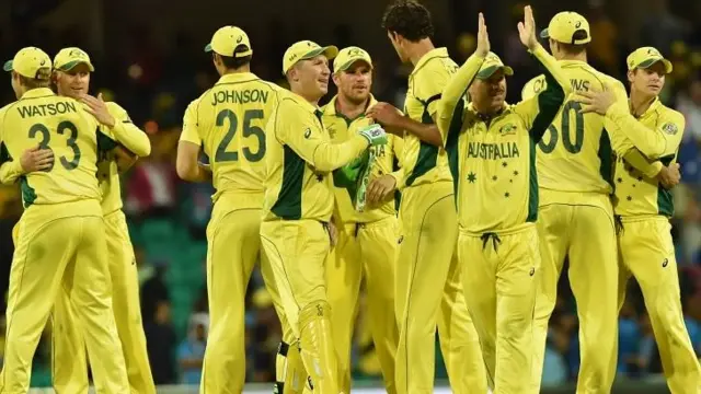 Australia celebrate