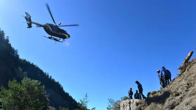 Rescuers in Seyne-les-Alpes