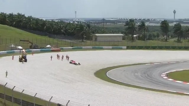 Roberto Merhi in gravel pit