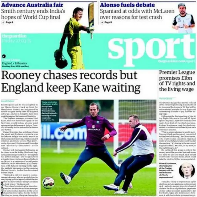 Guardian back page