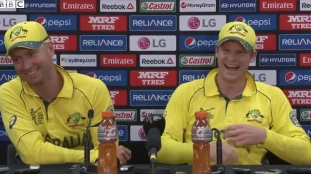 Michael Clarke and Steve Smith face Stephan Shemilt's probing questions