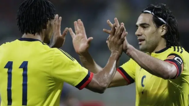 Juan Cuadrado and Radamel Falcao