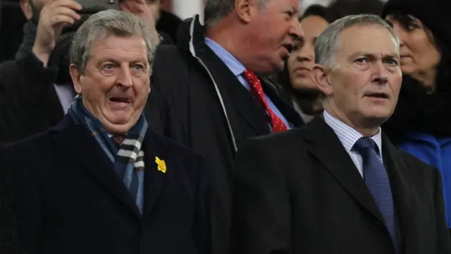 Richard Scudamore and Roy Hodgson