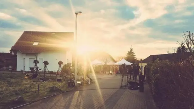 Sunset outside Andreas Lubitz's home