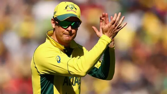 Michael Clarke applauds