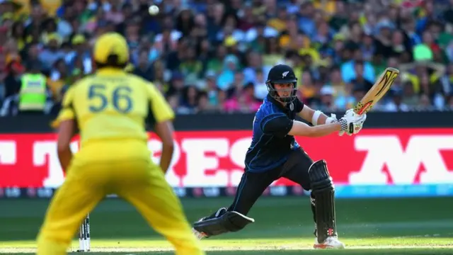 Matt Henry is caught by Mitchell Starc