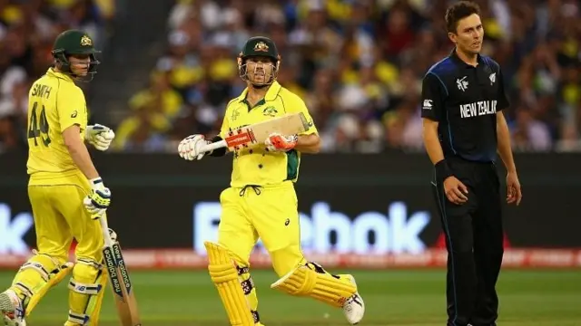 Trent Boult and David Warner