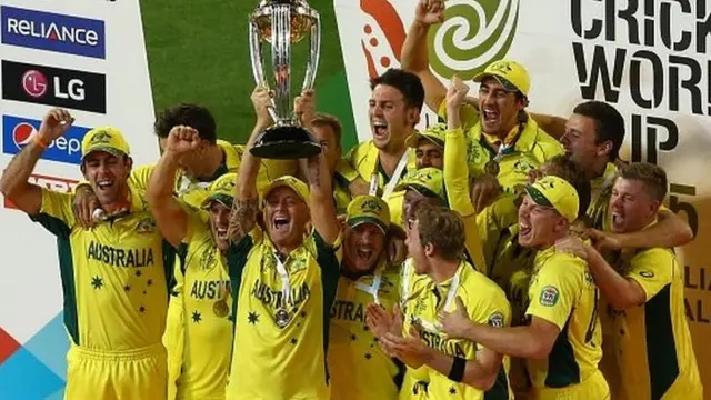 Australia lift the trophy