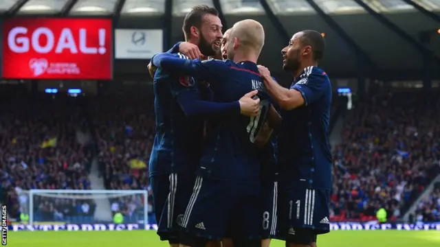 Steven Fletcher celebrates