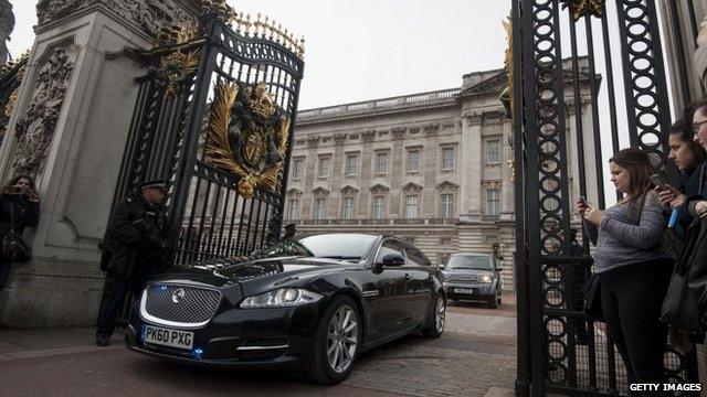 A trip by David Cameron to the Palace to see the Queen signalled the start of the election campaign